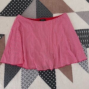 Wild Fable Red Checkered Skater Skort